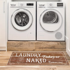 Farmhouse Laundry Runner Rug Anti Slip Kitchen Mat