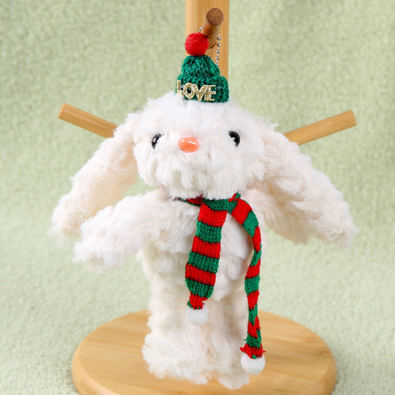 2pcs Lop Eared Bunny Plush Dolls Fluffy Rabbit with Expressive Eyes Soft Hanging