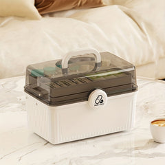 Large Plastic Storage Case w/ 3-layer Tray & Tool Suit