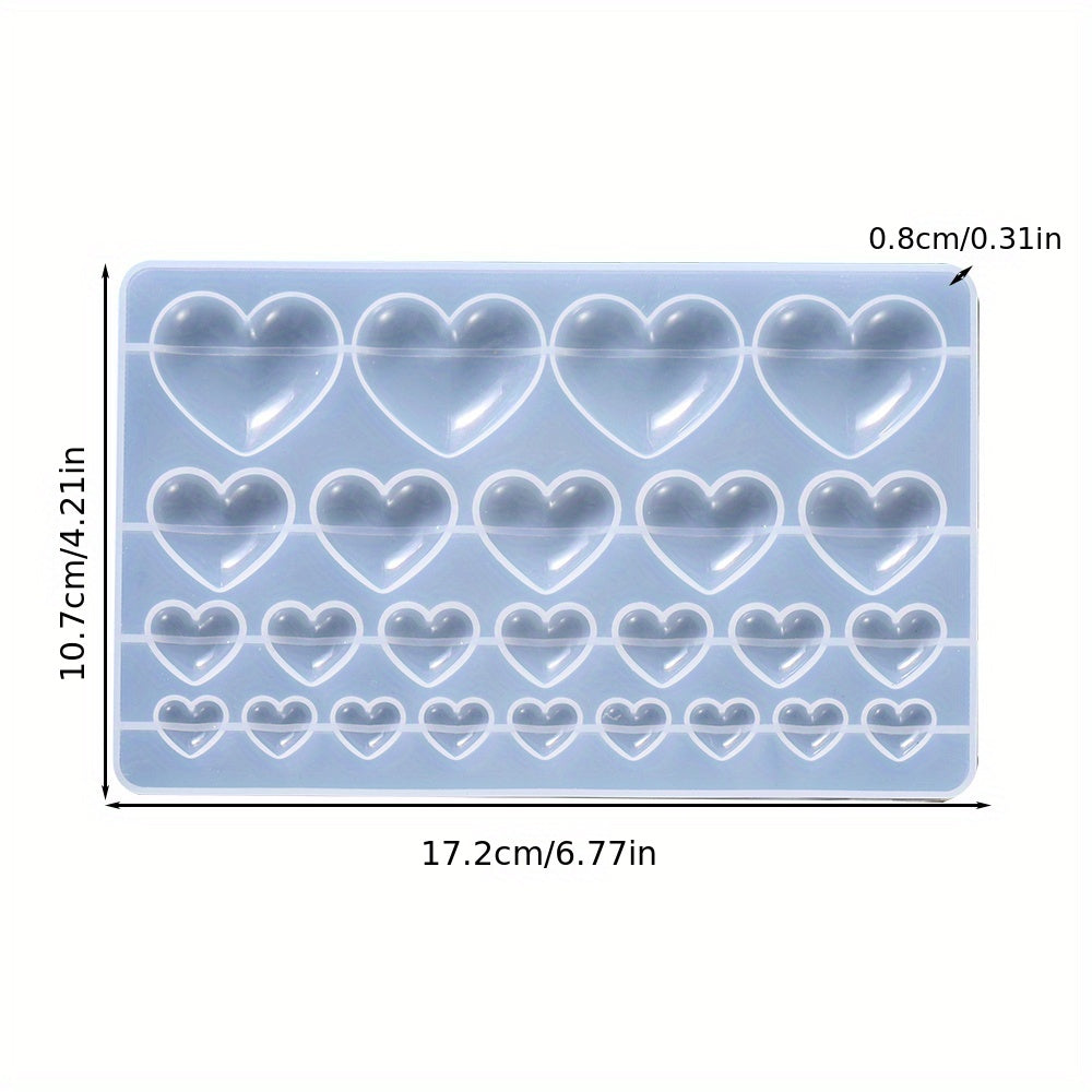 Love Shape Silicone Mold for Jewelry Making