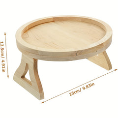 Wooden Couch Arm Table Clip On Tray Sofa Table For Couches