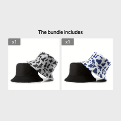 Sunscreen Sunshade Bucket Hat Outdoor Sports Cow Striped Basin Hat