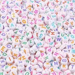 300pcs Round Letter Beads Acrylic Alphabet Number Beads For DIY Jewelry Making
