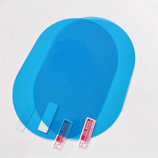 2pcs Car Anti Rain Clear Film Rear Lenses Protection Nozzle Waterproof Film