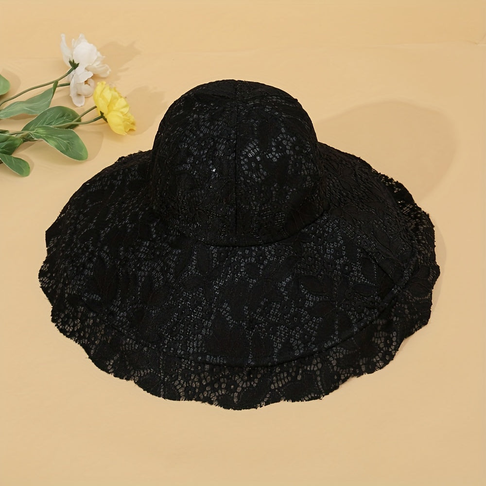 Wode Bim Lace Bucket Hat Classic Sun Hat For Women