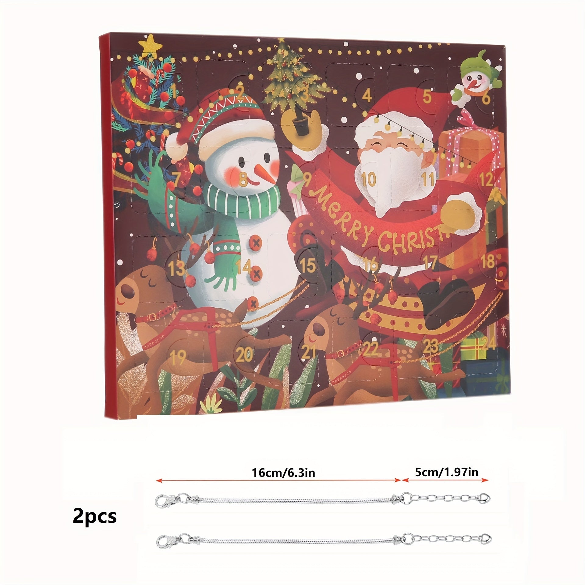 DIY Charms Beads & Bracelets Advent Calendar 24 Days Christmas Gift Set Girls Te
