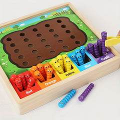 Kids' Sorting Catching Insects Game Wooden Toy