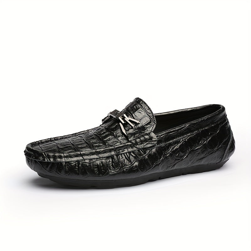 Women's Metal Buckle Flat Loafers Soft Sole Slip On Shoes