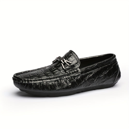Women's Metal Buckle Flat Loafers Soft Sole Slip On Shoes