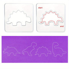 4pcs Acrylic Dinosaur Quilting Templates Set Sewing Tools Kit