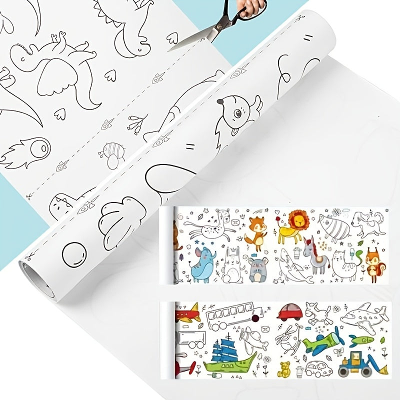 Doodle Drawing Roll for Early Learning DIY Painting