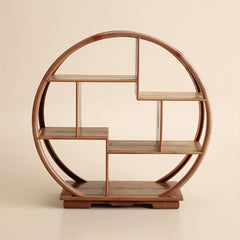 Mini Samurai Frame Dollhouse Ornament Apricot Wood