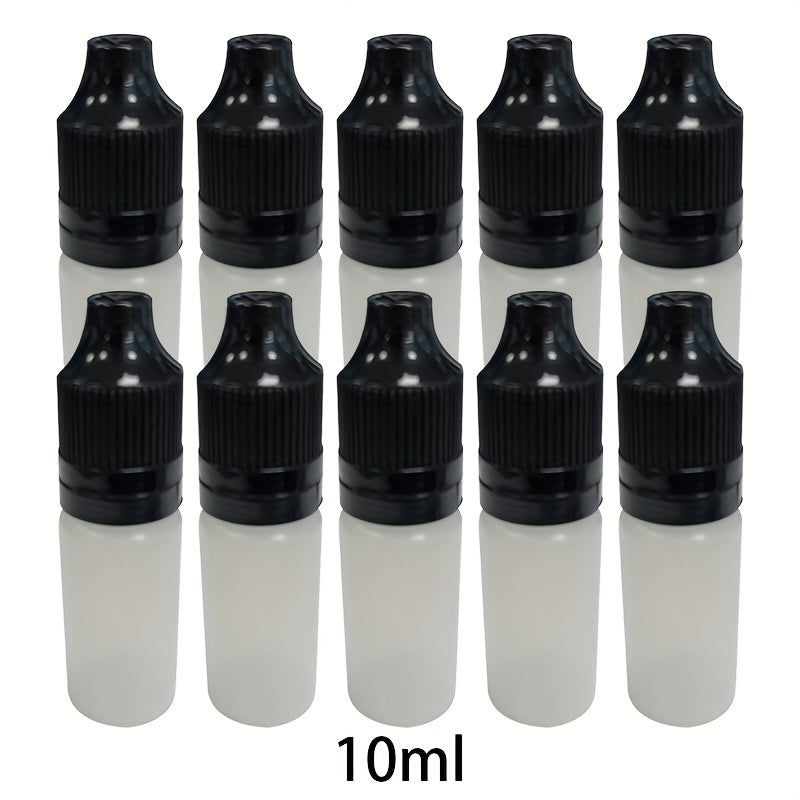 10pcs Plastic PE Dropper Bottles With Tamper Childproof Cap 10-120ML