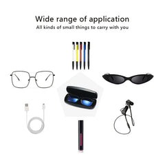 Zipper Eye Glasses Sunglasses Hard Case Storage Box Eyewear Protector