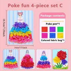 Princess Dream DIY Craft Kit with Punching Sticker Set