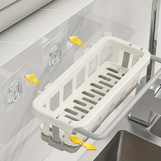 Telescopic Rag Rack Kitchen Storage Rack Wall-mounted Seasoning Rack