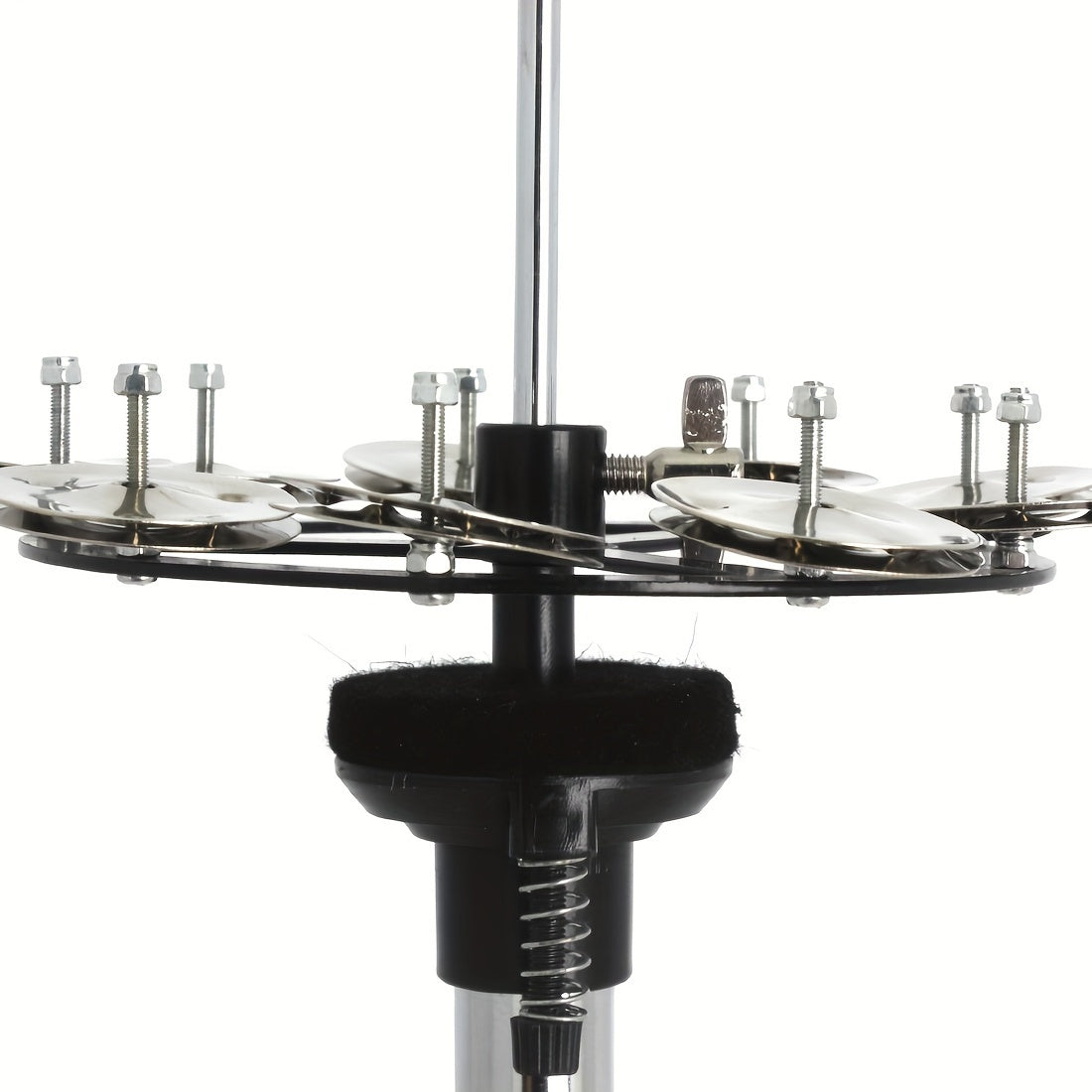 L100 Tripod Double Piece 9 Pcs Bell Stomp Cymbal Set