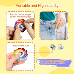 20 Pack Fidget Spinner Toys Spiral Designs Anxiety Relief Sensory Toy