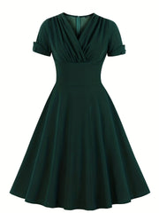  Women's A-line Retro Dress