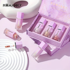 3-Piece Liquid Highlighter Set for Face and Body Glow Makeup