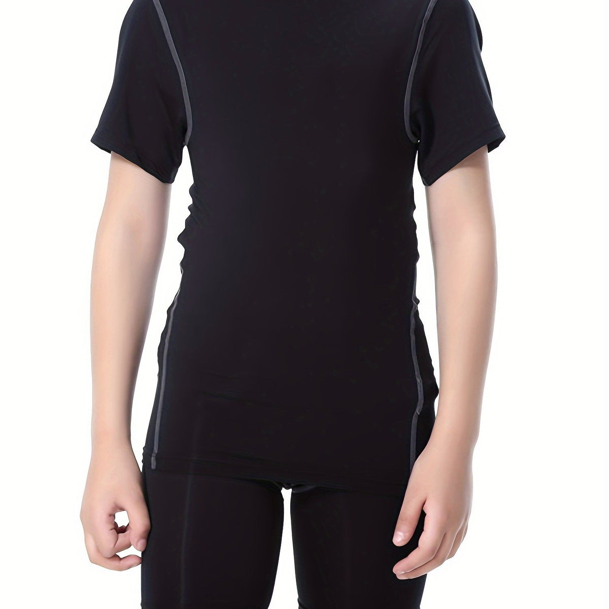 Boy's Sports Quick Dry T-shirt & Shorts Set for Running Basketball