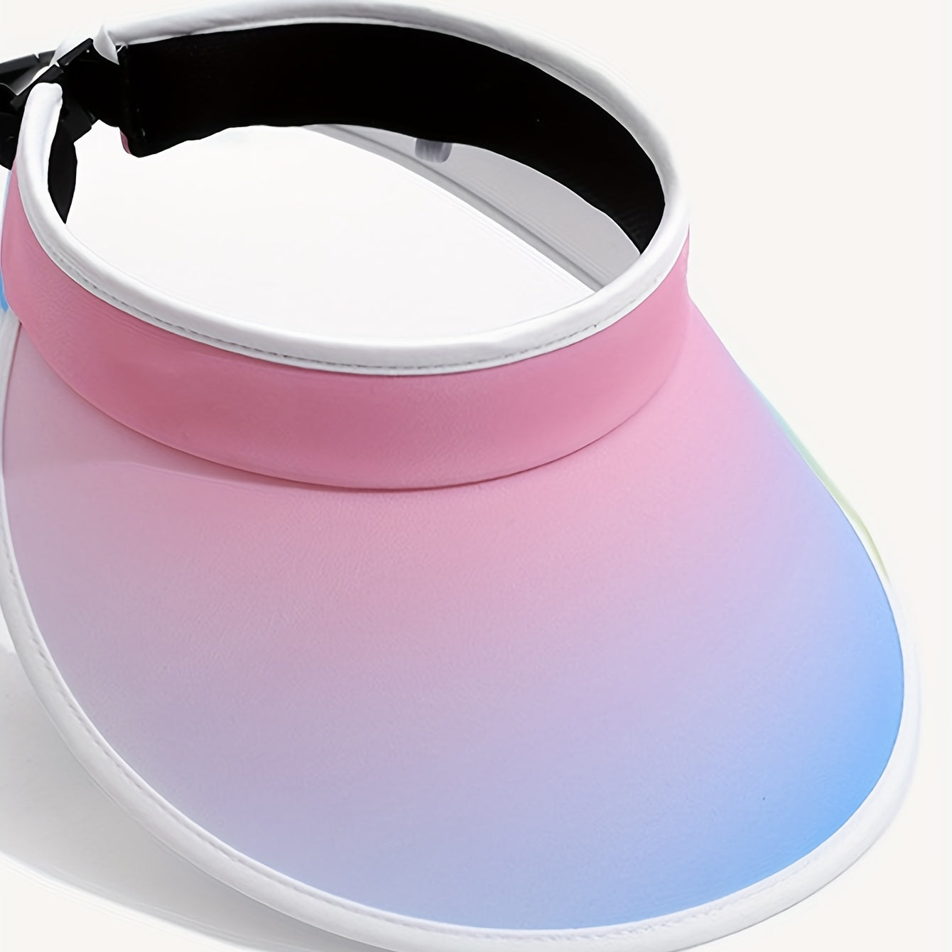 Pink Gradient Visor Hat UV Protection Sun Hats Wide Brim