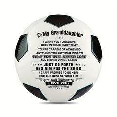 Soccer Ball Football To My Grandson Size 5 - Anniversary Birthday