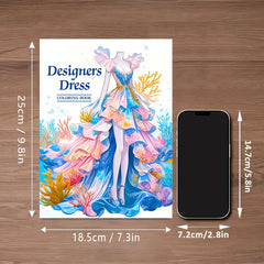 22 Page Adult Coloring Book - Stress Relief Gift for Holidays