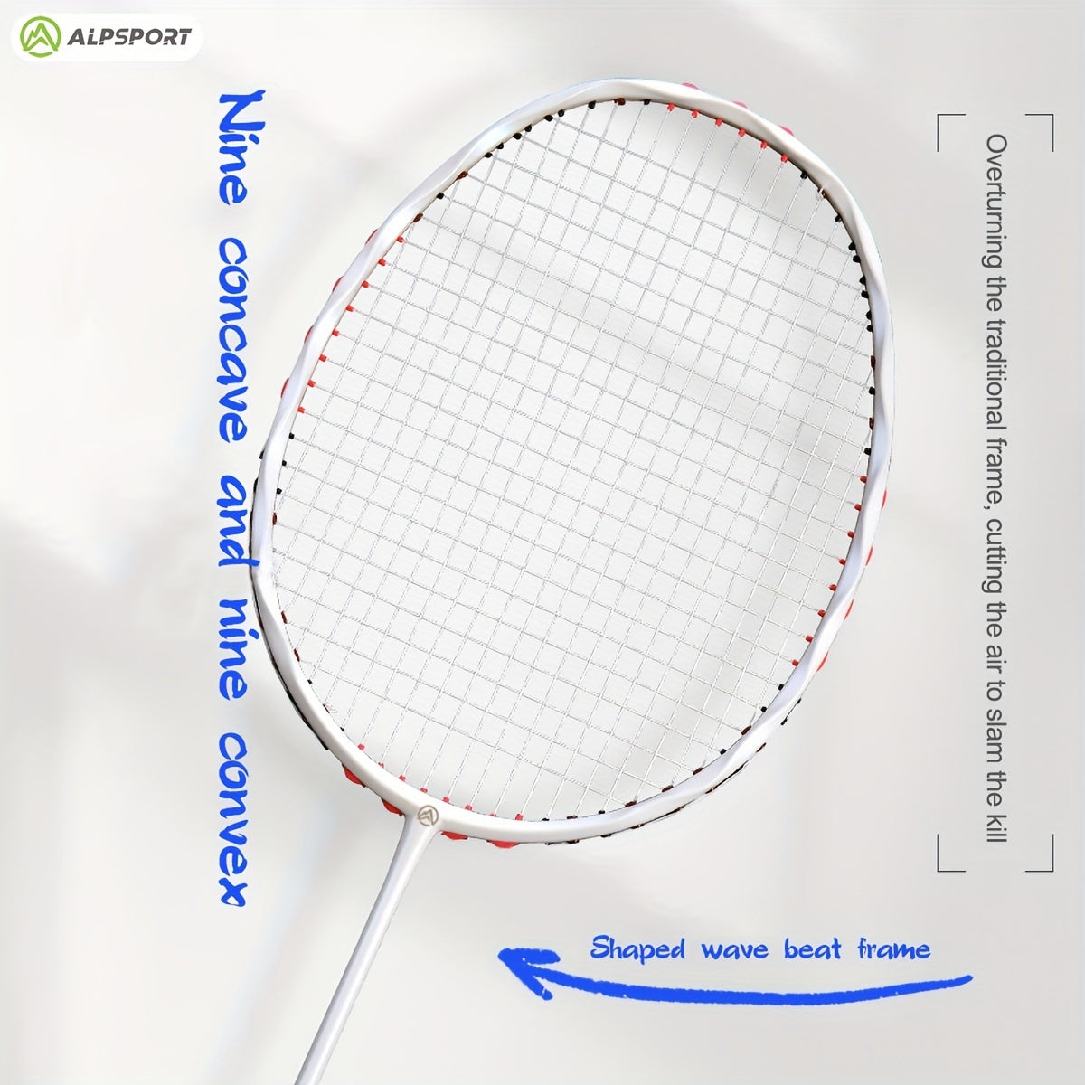 ALP V5 5U 75g 100 Carbon Fiber Badminton Racket