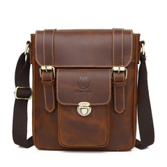 SCHLATUM Men's Leather Shoulder Bag Business Messenger Bags