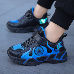 Boy's Flame Pattern Chunky Shoes Non Slip Casual Sneakers