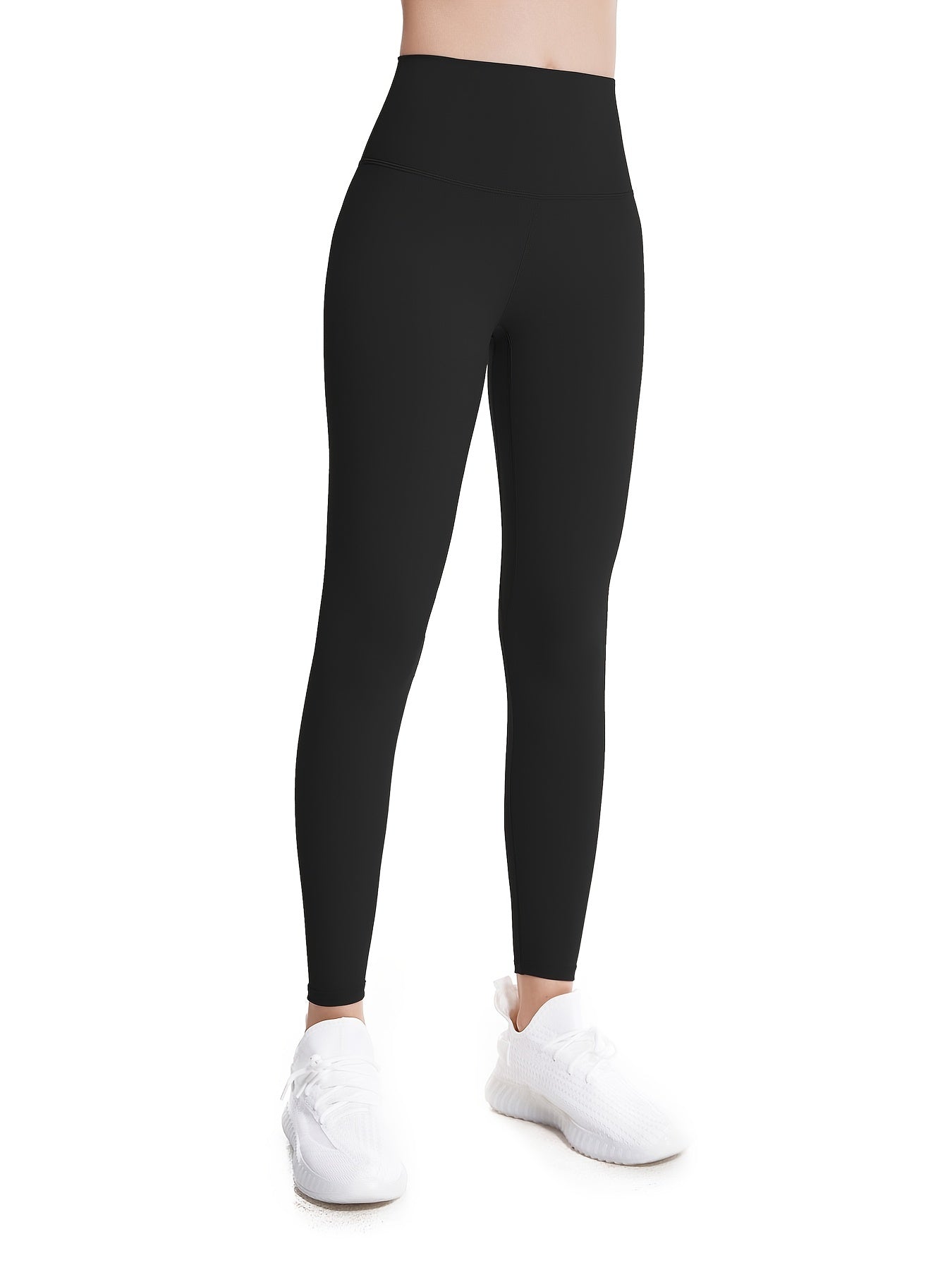High Waist Crop Pants Slim Fitted Yoga Leggings With Pocket