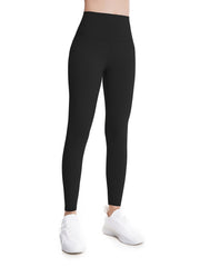 High Waist Crop Pants Slim Fitted Yoga Leggings With Pocket
