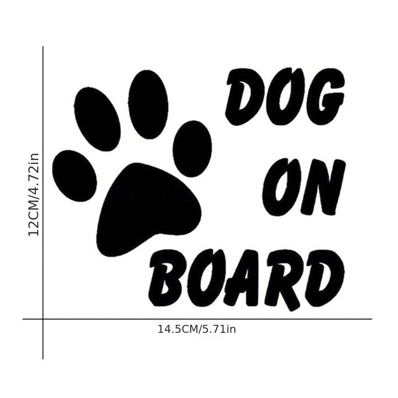 Reflective Pet Dog On Board Car Decal