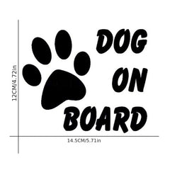 Reflective Pet Dog On Board Car Decal