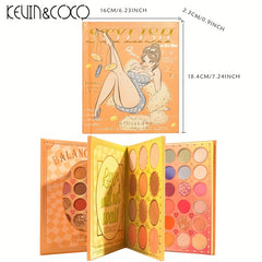 72 Color Eyeshadow Palette + Blush & Contour Kit