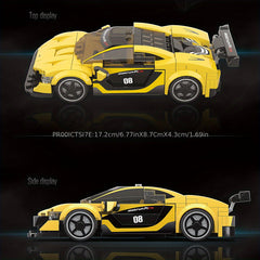 Building Blocks Racing Car Model Educational Toys For Children