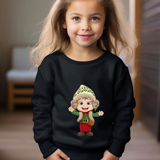 OERYUI Anime Boy Graphic Sweatshirt Girls Long Sleeve Pullover Kids Sports