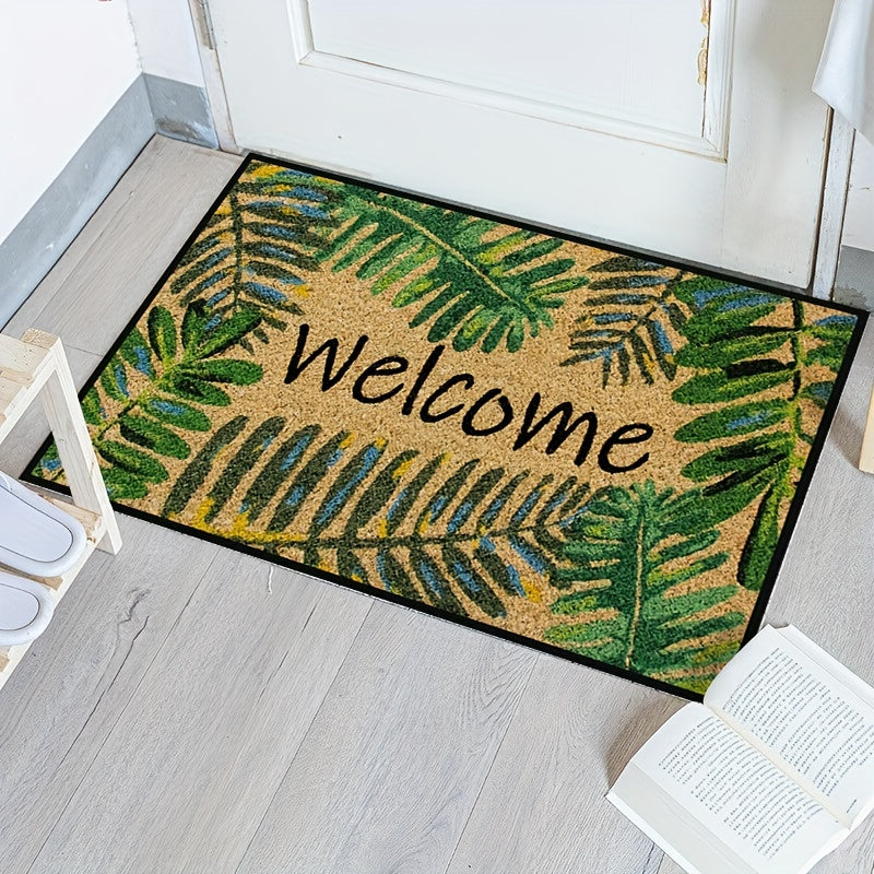 Non-slip Shaggy Fluffy Welcome Door Mat for Indoor/Outdoor Use