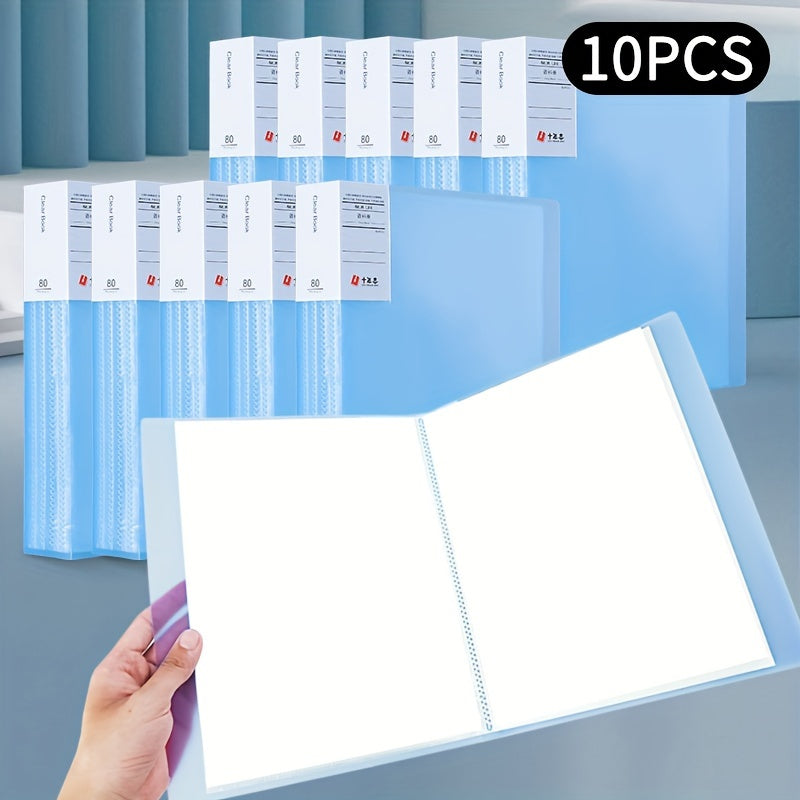 10pcs File Manager Document Organizer Exam Paper Storage Folder