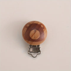 Animal Printed Wooden Pacifier Clip for Babies