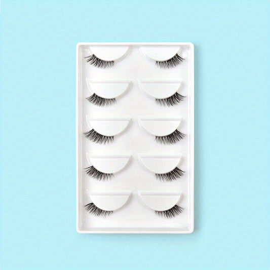 5 Pairs Natural Look 3D Wispy False Eyelashes