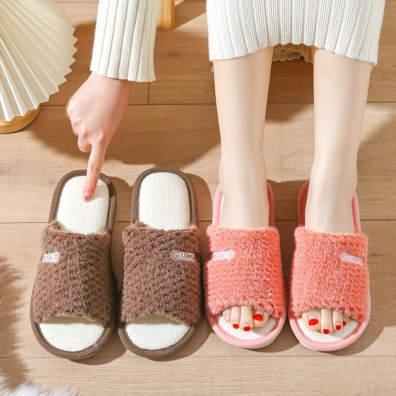 Women's Linen Slip-On Slippers Casual Comfort Shoes