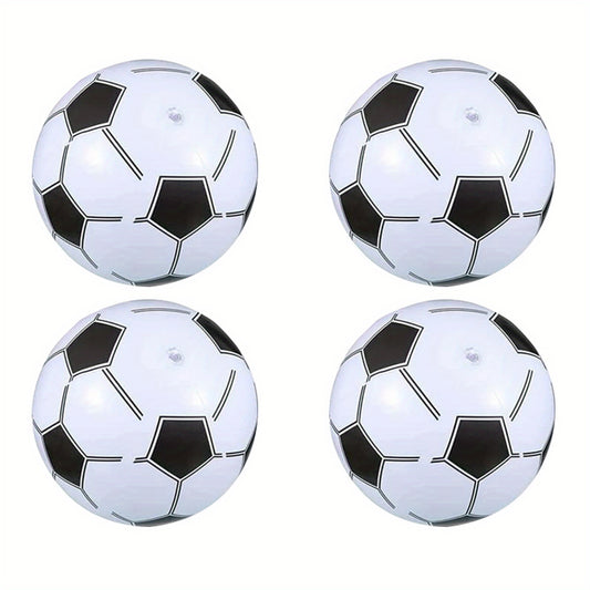 4-Pack 30.99 cm Inflatable Soccer Beach Balls