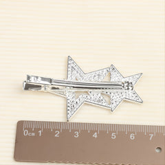 Star Rhinestone Hair Clip Women's Metal Barrette Hair Accessories
