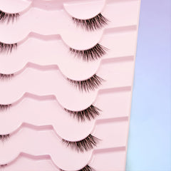 Long Thick Curly False Eyelashes: 7 Pairs