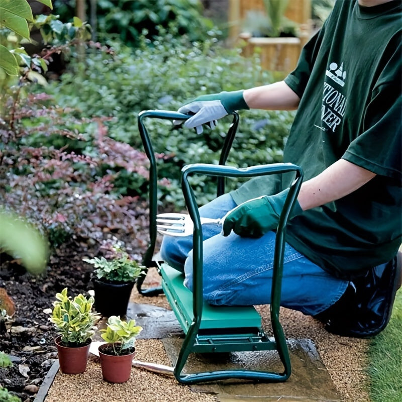 Folding Garden Kneeling Stool with Fabric Bag Multifunctional Tool