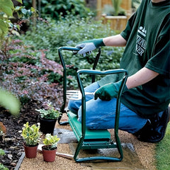 Folding Garden Kneeling Stool with Fabric Bag Multifunctional Tool