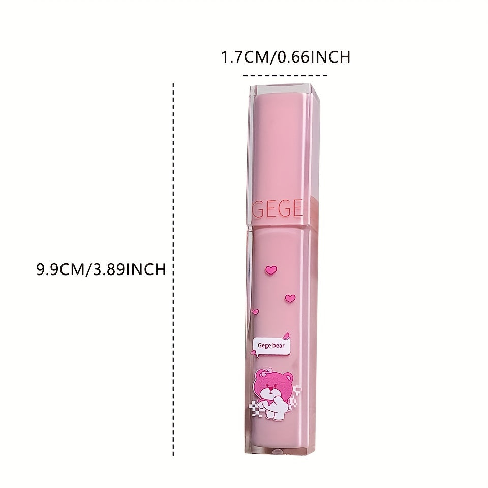 Bear Mirror Lip Glaze Film Waterproof Lip Gloss