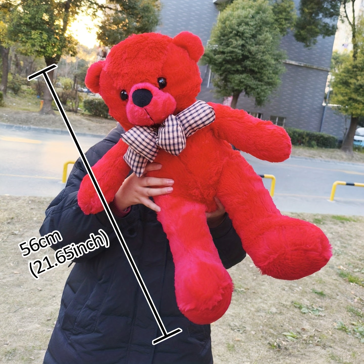 Large Red Plush Teddy Bear Stuffed Animal
